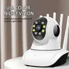 Dual Optical Five Antenna 2mp 1080p Trådlös Smart IP-kamera inomhus CCTV Säkerhetsövervakning Tvåvägs Praxis Audio IR Night Vision