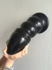 33*12.6cm Super big Anal Plug Dildo no vibration Black Anus Massage huge anal dilator Erotic Sex toy giant anal dildo butt plug Y200422