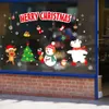Desenhos animados à prova d 'água Santa Claus loja janela vidro adesivo de porta de Natal adesivo de parede papel de parede diy auto adesivo