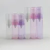 50 x reizen 5 ml 10 ml clear roze paarse airless lotion pomp fles emtpy hervulbare hand crème fles met lotion pomp container