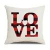 Valentijnsdag Sierkussen Cover 18 Inch Kussensloop voor Home Decor Heart Love Cushion Cases Sofa Couch Decorations JK2101XB