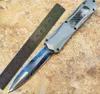 A163 3300 Grey Black handle Pocket Knife Bule Feather 440 Blade Dual Action Fixed Blade Knifes Tactical Fishing EDC Survival Tool