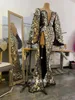 Women Singer Concert Stage Wear Gold Laser Mirror Sequins SLIT Long Dress Bar Nightclub Sexy Performance Clothes Prom Party Celebr att Celebre2305687