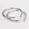 Fashion 18K Rose Gold Silver Austrian Crystal Hoop Earrings for Women Dangle Circle Earrings Wedding Jewelry Wholesale Price