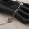 Charm Bracelets FINE4U B228 Stainless Steel Muslim Hamsa Charms Bracelet 3mm Gold Color Beads Islam Koran Rosary Jewelry For Women291t