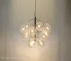 modern creative golden grape pendant lights Nordic Living Room dinning room glass bubble LED Hanging Lamps home decor fixtures