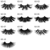 6d 25mm ögonfransar 100% volym naturligt långt hår 3d mink falska ögonfransar förlängning fake lash makeup minink eyelashes pack