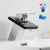 black waterfall faucet