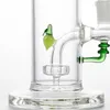 Unique Peach Fruits Bong 7 Inch Tall Glass Water Pipes With Bowl Perc Showerhead Percolator 14mm Female Joint Dab Rigs Heady Bongs Thick