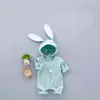 Unisex Baby Long Sleeve Romper Clothes Four Seasons Jumpsuit with Long Ears Hat 2 Pieces Little Bunny Outfits Infant Boys Girls G1221