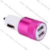 Metal Dual USB Port Car Charger 2AMP för iPhone för Samsung för Motorola mobiltelefon Universal Car Charger6863542