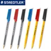 Staedtler Stick 430 M Stylo à bille 0,7 mm 10pcs / lot Rouge Bleu Noir Shool Fournitures de bureau 201202