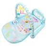 Nouveau bébé activité Gym pédale piano nouveau-né équipement de fitness animal bébé tapis de jeu hochet jouet bébé dormir ramper tapis jouets LJ201114