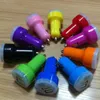 Mini Dual USB Car Charger Adapter Bullet Double USB 2-Port 1A 2A 2.1A for Samsung Galaxy S4 S5 Note 2 3 iPhone 5 5s 4 Nokia HTC