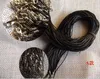 Zwart Ketting Touw Koreaanse Wax Koord 1.0mm 1.5mm 2.0mm Lederen Lanyard Hanger Gebruik Hide Necklace String DIY Accessoires 500 Stks / partij