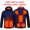 Vrouwen mannen vest jas kleding winter elektrisch verwarming jas buiten sportjas winterjas met dop en USB elektrische verwarming
