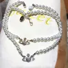 2021 Hot Pearl Chain Clanet Necklace Women Rhinestone Satellite Necklace for Gift Party Fashion المجوهرات عالية الجودة 8799876