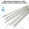 30 cm 50 cm waterdicht meteoor douche regen buizen LED-verlichting voor partij bruiloft decoratie kerst vakantie led meteoor licht