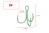 Luminous Fishing Hooks Fishhooks Fishing Accessories Supplies Lures Glow In Night