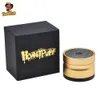 Honeypuff 4 Lager Aluminium Tobaksvarvkross med Bluetooth-högtalare Lid Multi-Function Dia.63mm H.47mm Musik Herb Grinder 4 Färg