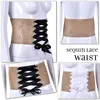 sequin waist belt