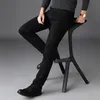 Классические продвинутые растягивающие черные джинсы 2020 новый стиль бизнес мода джинсовая стройная подходящая одежда Джинские брюки мужские брюки 201118