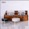 50 g/ml clair transparent en plastique vide pot bouteille Originales rechargeable cosmétique crème pots bain sel pilule emballage pot