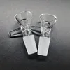 Accessoires de narguilé bol en verre rond épais 14mm 18mm mâle brûleur à mazout sec avec poignée outils de fumer de haute qualité Bong narguilé accessoire de fumée