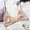 CINOON Sexy Floral Lace Bra Adjusted Straps Silk Women Lingerie Comfortable breathable Bralette Ultra-Thin Seamless underwear LJ200821