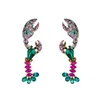 Dangle Lustre Multicolore Résine Cristal Homard Charme Boucles D'oreilles Pour Les Femmes De Mode Bijoux À La Mode Maxi Déclaration Accessoires1