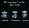 50pcs 15mm Highgrade healthy Silicone Air Chamber nose pads for glasses antislip and Supersoft pad glasses accessories9743958