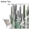 Shilstar Tex Striped растение зеленый занавес в горшках цветущие цветы для душевых занавесов для взрослых детская ванная комната T200711
