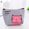 Moda stile coreano donne piccola cerniera borse all'ingrosso animali animale cartone animato gatto stampa carina borsa di monete per ragazze