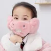 2 في 1 أقنعة الوجه الأذن أدفأ شتاء عيد الميلاد قناع الغبار الباردة earmuff دافئ قناع للأطفال واقية وأقنعة fy9229