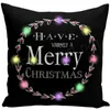 Christmase LED Oreiller Case Christmas Thèmes de Noël Pileowlip Peluchon Coussin d'oreiller Home Canapé Décoratif Coussins Coussins Coussins Coussins