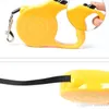 3m / 5m Automatisk utdragbar hund koppel Små medelstora hundar Walking Lead Leashes Portable Pet Dogs Cat Lead Extending Traction Rope WVT1543 T03