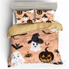 Offre spéciale 3D imprimé Halloween ensembles de literie taie d'oreiller housse de couette trois pièces ensemble couverture marque lit couettes ensembles Chic