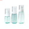 6PCブルー空のスプレーボトル30ml/60ml/100mlプラスチックミニ補充可能容器化粧品コンテナ液体ボトル量