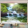 Niestandardowa ścienna tapeta 3d wodospad natura krajobraz malarstwo ścienne salon TV Sofa Sypialnia Studium Home Decor Wall Papers 3 D