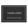 Modern Black and Gold Company Business Logo Personalised Welcome Door Mat High Quality Custom Branding Rug Carpet Doormat Floor Y200527