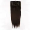 70g Full Head Silky Rak Remy Brazilian Clip In Human Hair Extension Black Brown Blondine Valfri 14 "-26"