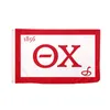 Theta Chi Chapter Main Fraternity Flagge, 90 x 150 cm, 100D-Polyester-Druck, Sportmannschaft, Schulclub, für drinnen und draußen