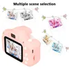 Nouvelle arrivée vente chaude mini caméra pour enfants rechargeable rose photo vidéo lecture 32 Go enfants jouets enfant fille cadeau d'anniversaire LJ201105