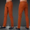 Jeans da uomo tinta unita color caramella 2021 primavera estate autunno moda Casual marca Calca F06401