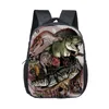 12 Inch Cartoon Dinosaur Backpack Children School Bags for Boys Girls Kindergarten Bags Toddler Backpack Kids Bookbag LJ201225