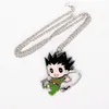 LLavero de Anime x Gon Killua Zoldyck Kurapika Hisoka llaveros de figuras de Metal para mujeres y hombres llavero de coche de moda