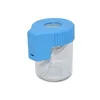 Vacuum Seal Pill Box Caso Garrafa frasco de vidro para visualização LED Air apertado prova de vidro Recipiente de armazenamento Stash Jar Jar Magnifying