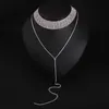 2022 새로운 판매 라인 석 초커 크리스탈 보석 럭셔리 chokers 칼라 chocker chunky y necklace 여성 쥬얼리 액세서리 선물