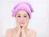 Coral Fleece Bath Hat Magic Hair Shower Caps Dry Drying Turban Wrap Towel Water Absorption Quick Cute Bow Make Up Towel