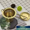 Rostfritt stål Guldteckningsfilm Fällbar Tea Infuser Korg för Tekanna Cup Teaware Partihandel Sn1243